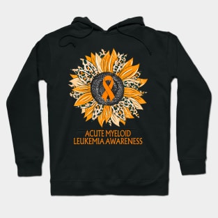 Leopard Acute Myeloid Leukemia Awareness Hoodie